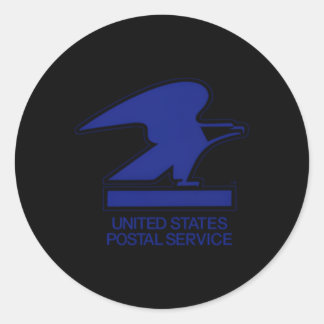 USPS rood wit en blauw stempel Ronde Sticker
