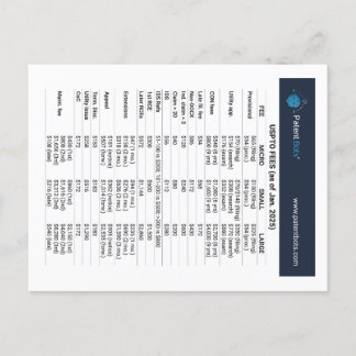 USPTO Quick Reference Kaart