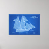 USRC Alexander Hamilton - ABD Canvas Afdruk (Voorkant)