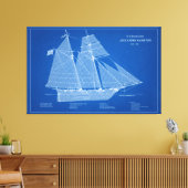 USRC Alexander Hamilton - ABD Canvas Afdruk (Insitu (Woonkamer))