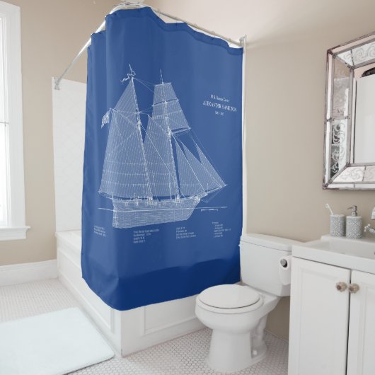 USRC Alexander Hamilton - ABD Douchegordijn (In situ)