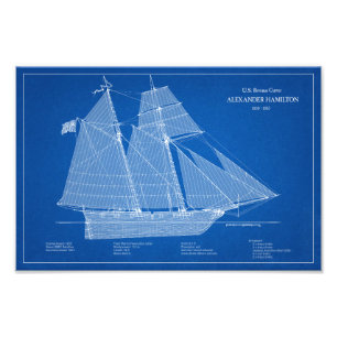 USRC Alexander Hamilton - ABD Foto Afdruk