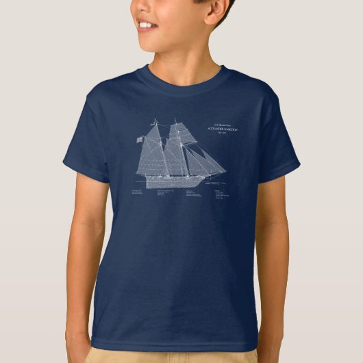 USRC Alexander Hamilton - ABD T-shirt (Voorkant)
