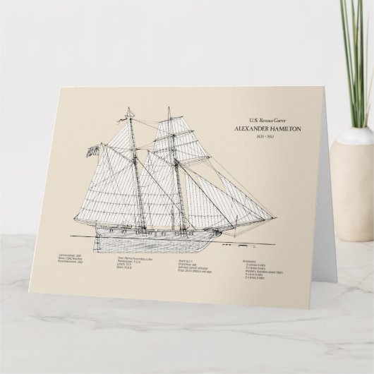 USRC Alexander Hamilton - SBD Bedankkaart (Voorkant)