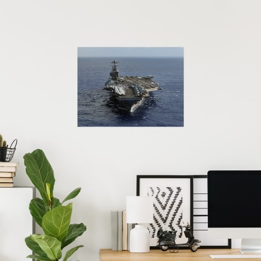 USS Abraham Lincoln (CVN 72) Poster (Thuiskantoor)