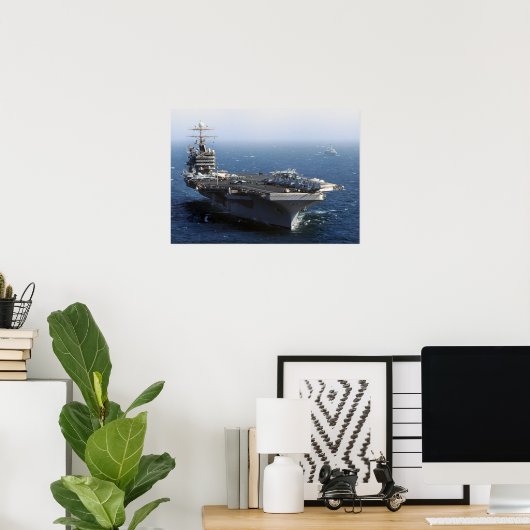 USS Abraham Lincoln (CVN 72) Poster (Thuiskantoor)