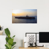 USS Abraham Lincoln (CVN 72) Poster (Thuiskantoor)