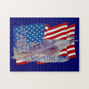 USS Abraham Lincoln CVN-72 Puzzle Legpuzzel
