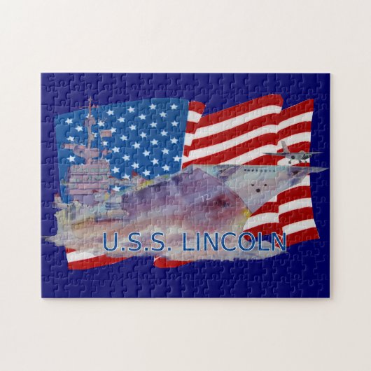 USS Abraham Lincoln CVN-72 Puzzle Legpuzzel (Horizontaal)