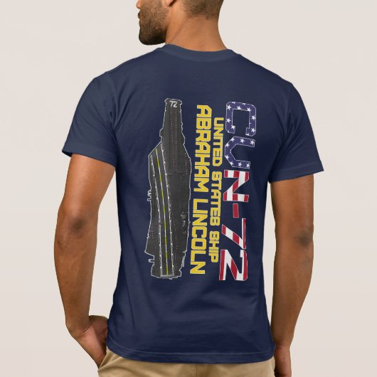 USS ABRAHAM LINCOLN CVN-72 T-Shirt (Achterkant)