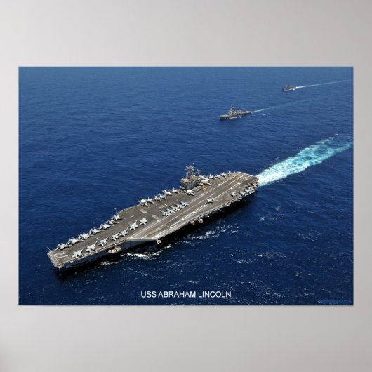 USS Abraham Lincoln Poster (Voorkant)