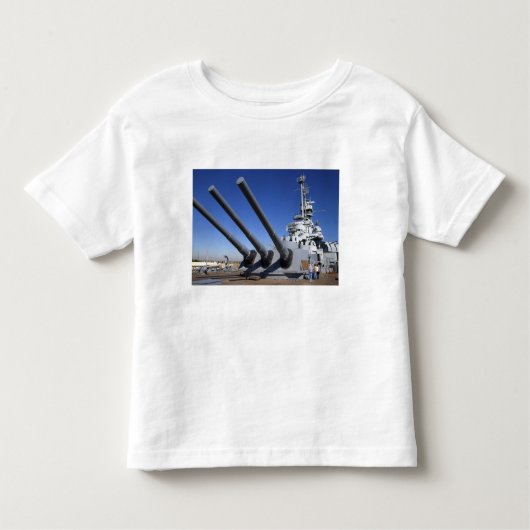USS Alabama Battleship in Battleship Memorial 2 Kinder Shirts (Voorkant)