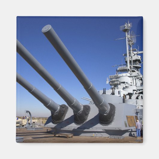 USS Alabama Battleship in Battleship Memorial 2 Magneet (Voorkant)