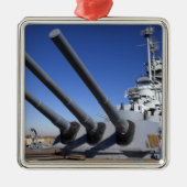 USS Alabama Battleship in Battleship Memorial 2 Metalen Ornament (Voorkant)