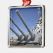 USS Alabama Battleship in Battleship Memorial 2 Metalen Ornament (Links)