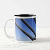 USS Alabama Battleship in Battleship Memorial 2 Tweekleurige Koffiemok (Links)