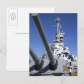 USS Alabama Battleship in Battleship Memorial Briefkaart (Voorkant / Achterkant)