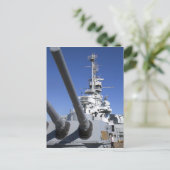 USS Alabama Battleship in Battleship Memorial Briefkaart (Staand voorkant)