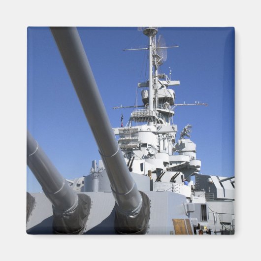 USS Alabama Battleship in Battleship Memorial Magneet (Voorkant)