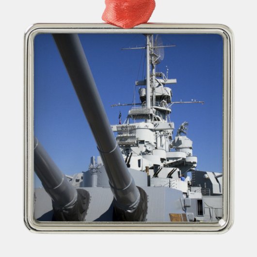 USS Alabama Battleship in Battleship Memorial Metalen Ornament (Voorkant)