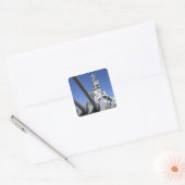 USS Alabama Battleship in Battleship Memorial Vierkante Sticker (Envelop)
