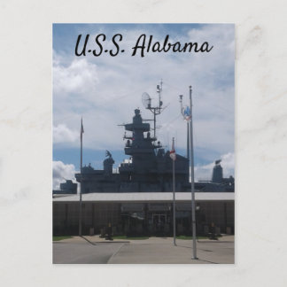 USS Alabama Battleship Museum - Mobile, AL Briefkaart