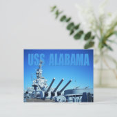 USS Alabama (BB-60), Mobiel, AL Briefkaart (Staand voorkant)