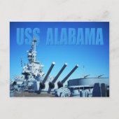 USS Alabama (BB-60), Mobiel, AL Briefkaart (Voorkant)