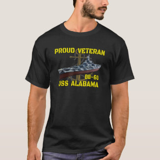 USS Alabama BB 60 Slagschip Veterans Day Vader G T-shirt