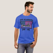 USS Alabama (BB-60) T-shirt (Voorkant volledig)
