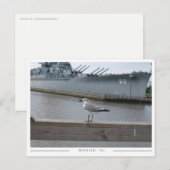 USS Alabama & Seagull – Mobile, AL Souvenir Briefkaart (Voorkant / Achterkant)