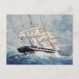 USS Albany Painting Briefkaart
