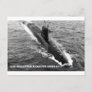 USS ALEXANDER HAMILTON BRIEFKAART