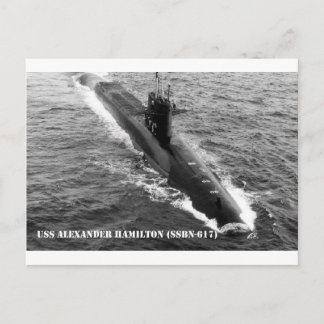 USS ALEXANDER HAMILTON BRIEFKAART