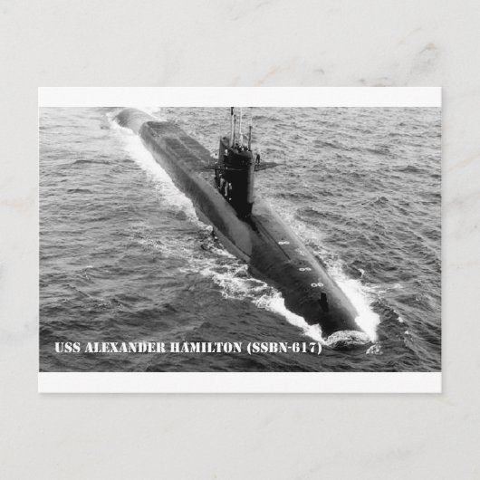 USS ALEXANDER HAMILTON BRIEFKAART (Voorkant)