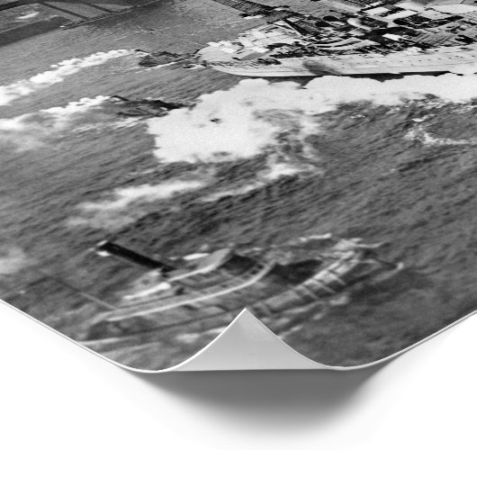 USS Arizona aan de oostrivier - NYC - 1916 Poster (Hoek)