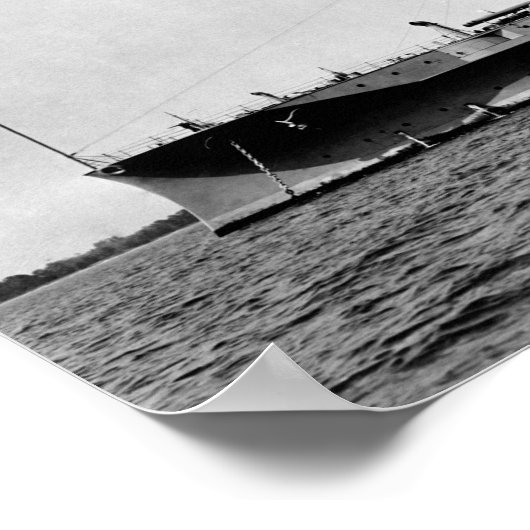 USS Arizona Battleship - Circa 1930 Poster (Hoek)