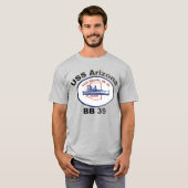 USS Arizona (BB-39) T-shirt (Voorkant volledig)