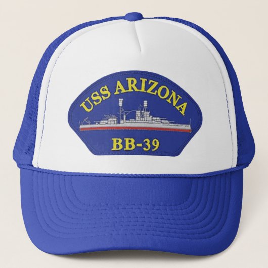 USS Arizona (BB-39) Trucker Pet (Voorkant)