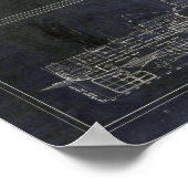  USS Arizona Blueprints Poster (Hoek)