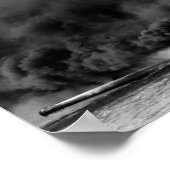 USS Arizona brandt in de haven van Pearl Poster (Hoek)