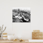 USS Arizona in New York Poster (Keuken)