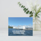 USS Arizona Memorial Briefkaart (Staand voorkant)