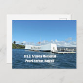 USS Arizona Memorial Briefkaart (Voorkant / Achterkant)