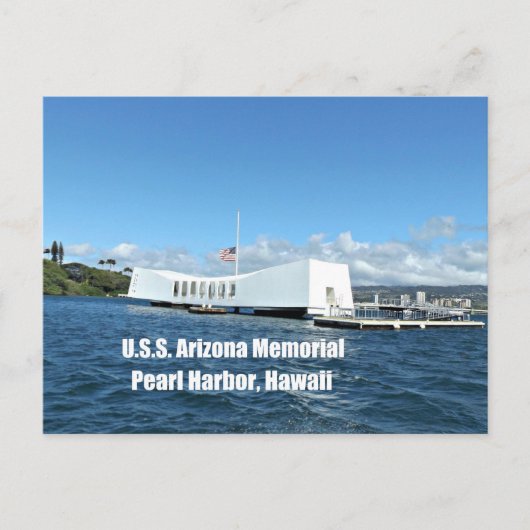 USS Arizona Memorial Briefkaart (Voorkant)