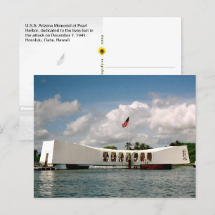 USS Arizona Memorial, Honolulu, HI - Briefkaart