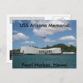 USS Arizona Memorial, Pearl Harbor, Hawaï Briefkaart (Voorkant / Achterkant)