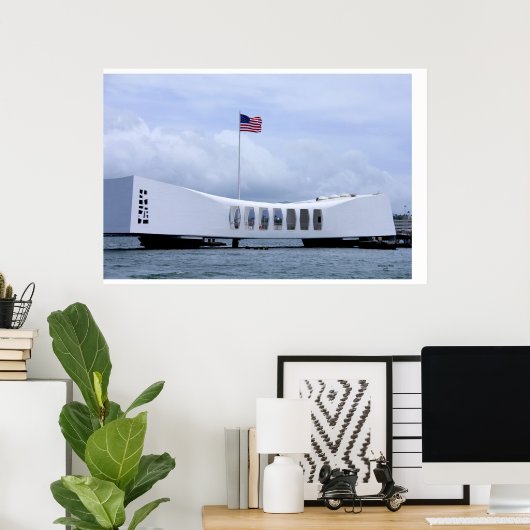 USS Arizona Memorial Poster (Thuiskantoor)