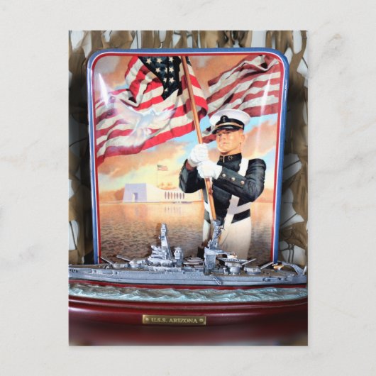 USS Arizona Tribute Briefkaart (Voorkant)