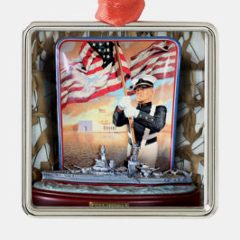 USS Arizona Tribute Metalen Ornament